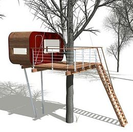 The Baumraum karavan tree house