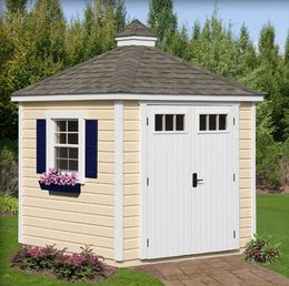 Colonial Garden Building, 7x7ft Backyard Home Office