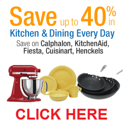 Save Up To 40% In Kitchen & Dining Everyday